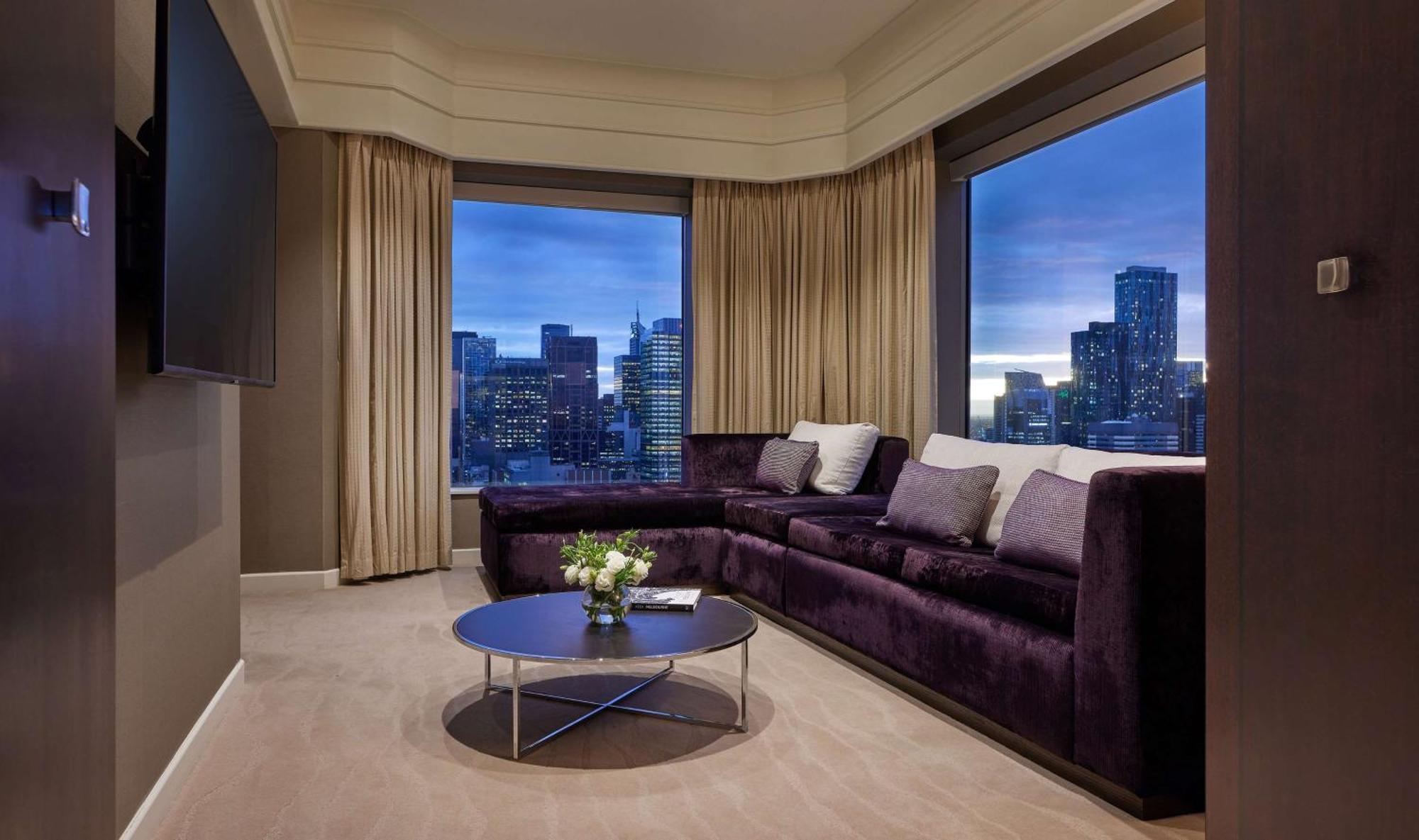 Hotel Grand Hyatt Ville de Melbourne Extérieur photo A living room at the Mandarin Oriental, New York